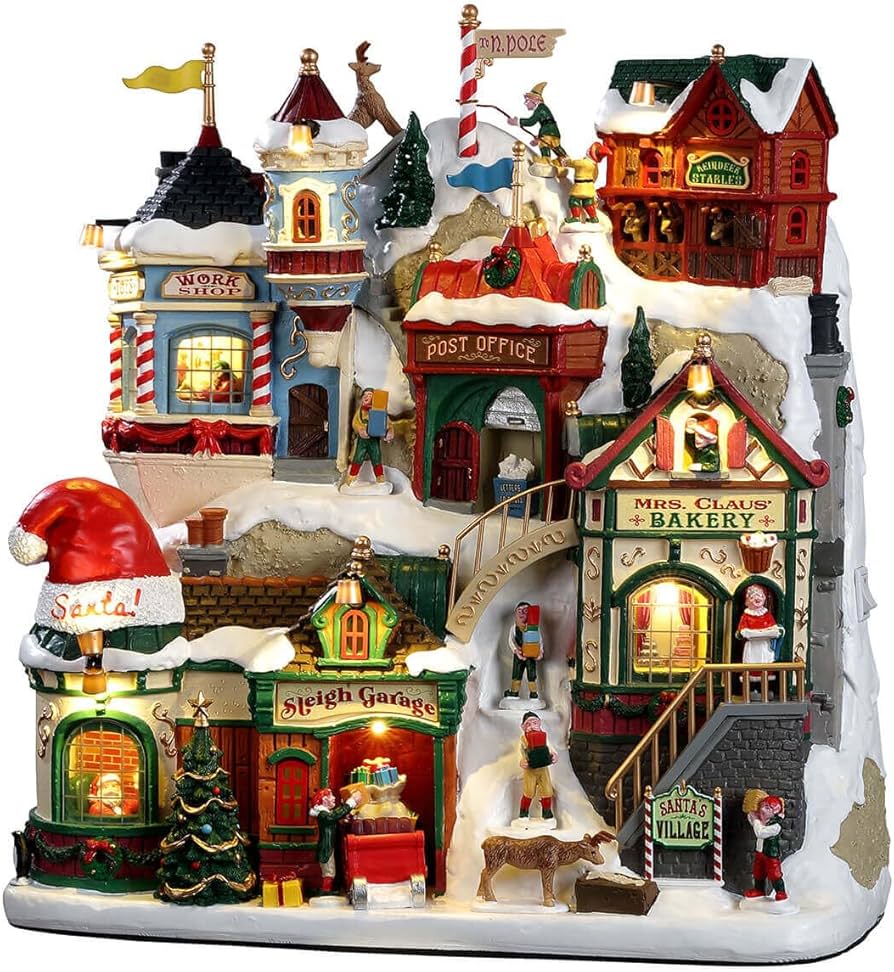 Amazon.com: Lemax 25925 Santa's Wonderland Facade: Santa's